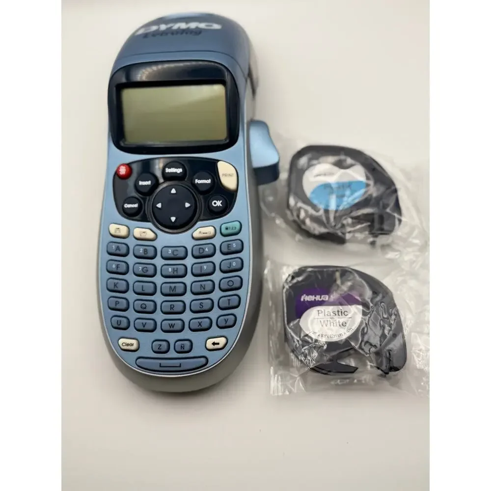 DYMO LetraTag LT-100H Handheld Label Maker Tested Working with 2 Tape Refills